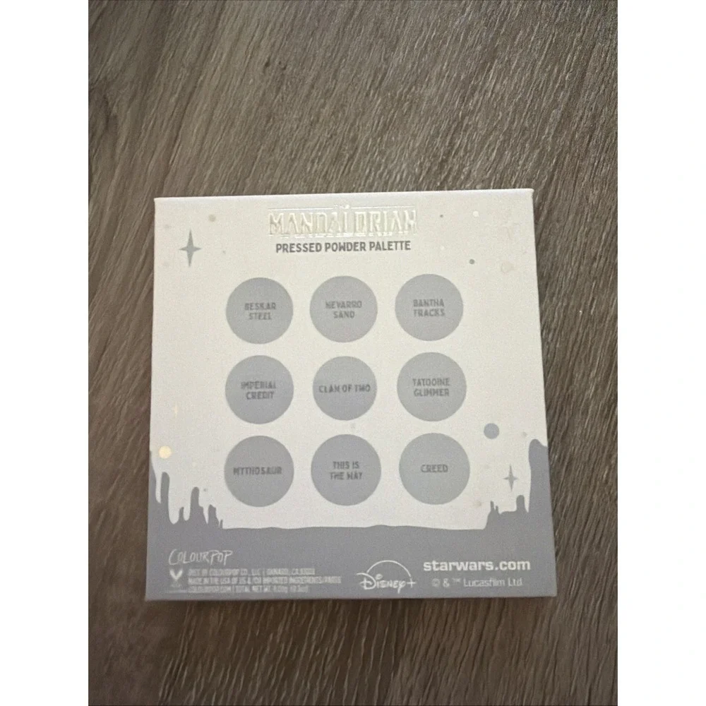 COLOURPOP The Mandalorian STAR WARS Eyeshadow Palette 9 Shades Disney NEW IN BOX